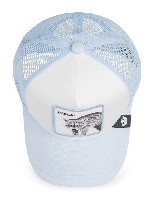 Kids Jockey Cap Rascal Raccoon Mini Raccoon Light Blue Goorin Bros