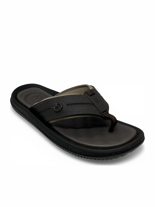 Ανδρικά Flip Flops Ανατομικά Καφέ