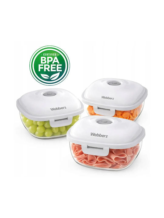 Webber TnS Kunststoff Mittagsboxen Set 3 Stück