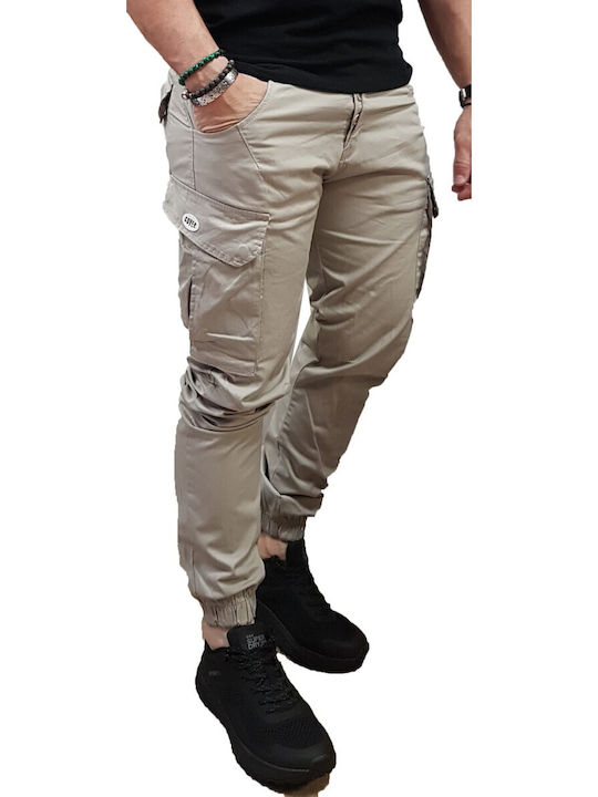 Cover Jeans Men's Cargo Trousers Beige