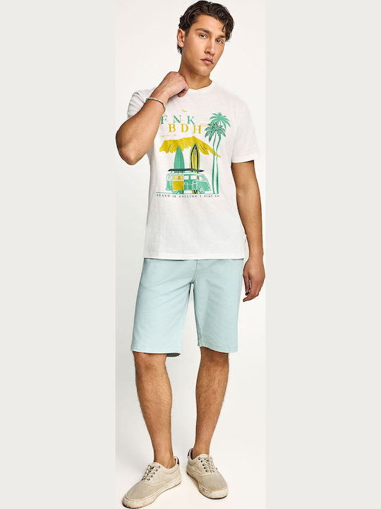 Herren Shorts Chino Blau FBM013-001-03-Cloud-Blue
