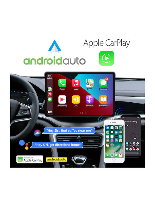Kirosiwa Ηχοσύστημα Αυτοκινήτου 2 DIN (Bluetooth/USB/WiFi/GPS/Apple-Carplay/Android-Auto) με Οθόνη Αφής 7"