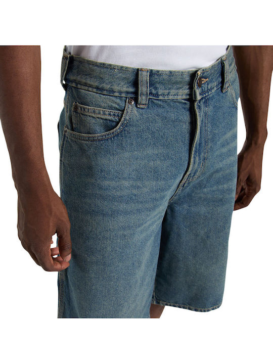 Herren Denim Shorts Khaki Tinted Blau