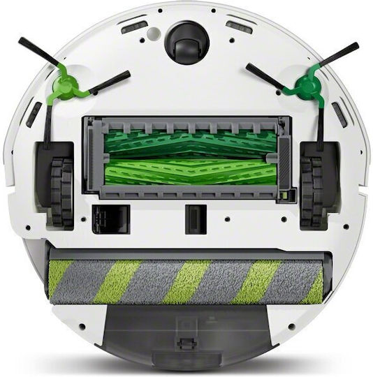 iRobot Roomba Max 705 Combo + AutoWash Σκούπα Ρομπότ με Χαρτογράφηση Laser & Απορρόφηση 13000Pa Λευκή