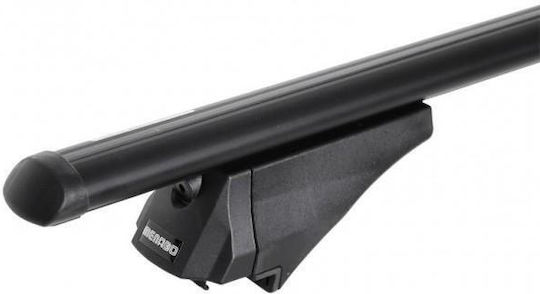 Menabo Aluminum Car Roof Bars Tiger for Seat Arona 5D 2017 Set with Roof Rack Legs Black