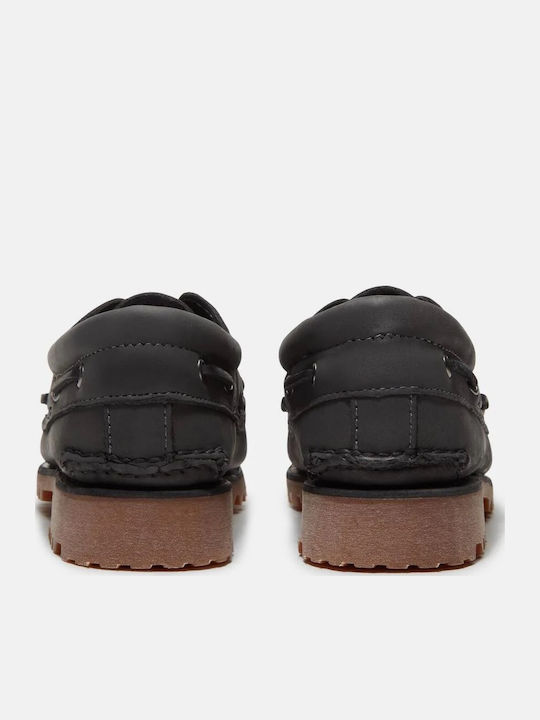 3-eye Ανδρικά Boat Shoes σε Γκρι Χρώμα