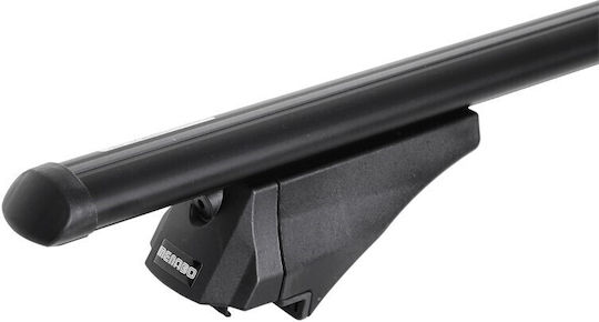 Menabo Aluminum Car Roof Bars Tiger for Seat Alhambra 5D (7N) 2015> for Cars with Factory Bars Set with Roof Rack Legs Black
