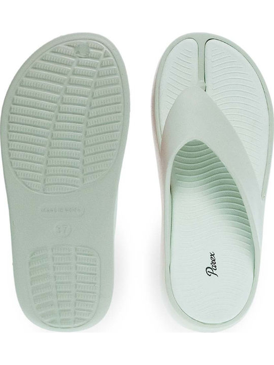 Flip-Flops with Platform in Green Colour