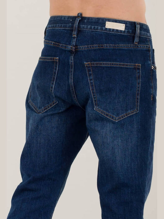 Jean Pantalon De Blugi Pentru Bărbați Albastru Închis