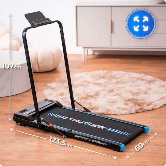 Thunder Viva 1.5hp Ηλεκτρικός Αναδιπλούμενος Διάδρομος Γυμναστικής για Χρήστη έως 90kg