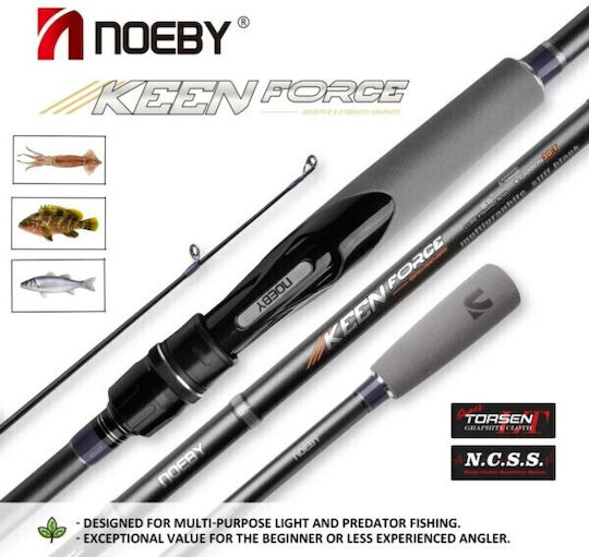 Spinning Fishing Set Rod Noeby Keen Force Carbon 2.59m Cw 7-35gr Reel Noeby Legend7 3000 Max Drag 18kg Fishing Bag Jigging Lure Line