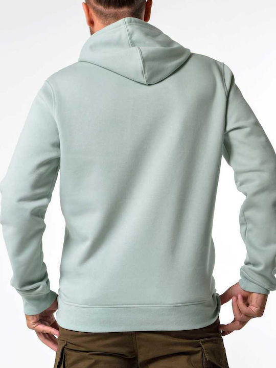 Sweatshirt With Hood Sage H0155F