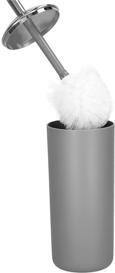 Bathroom Accessory Set Plastic Silver 6 Pieces