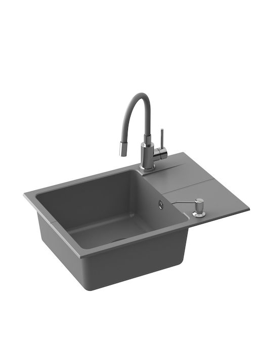 MYQ Missouri Mis0101 Baterie Chiuvetă Bucătărie Bancă Flexibilă Neagră