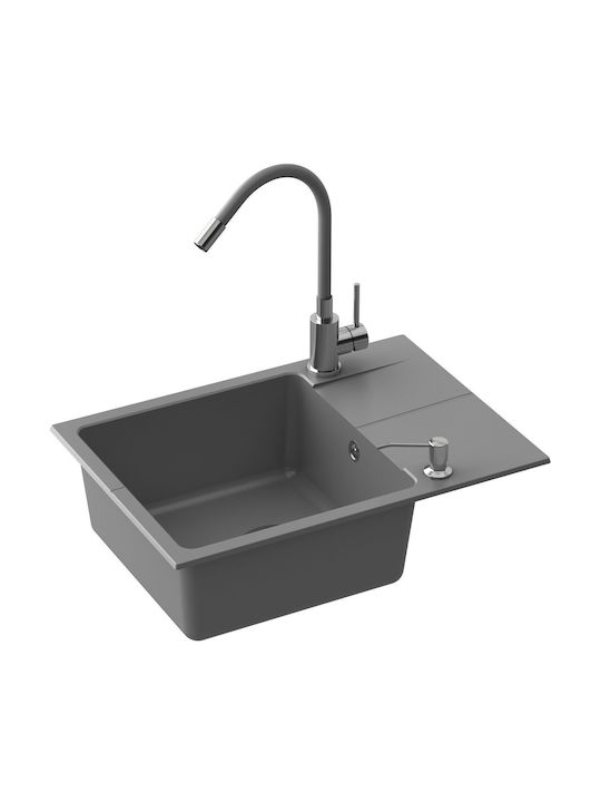 MYQ Missouri Mis0101 Baterie Chiuvetă Bucătărie Bancă Flexibilă Neagră