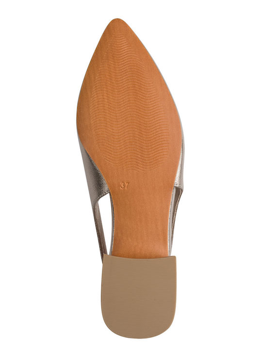 Damen Ballerinas Gold