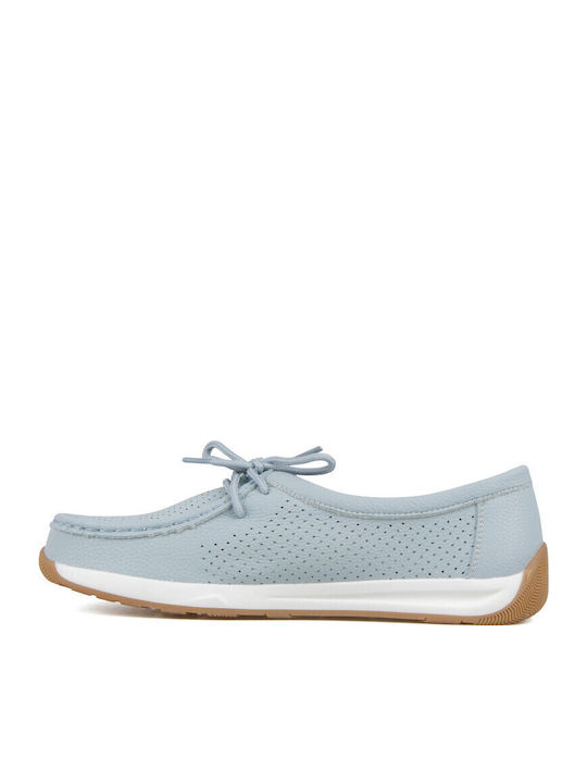 Women's Loafers in Light Blue Color
