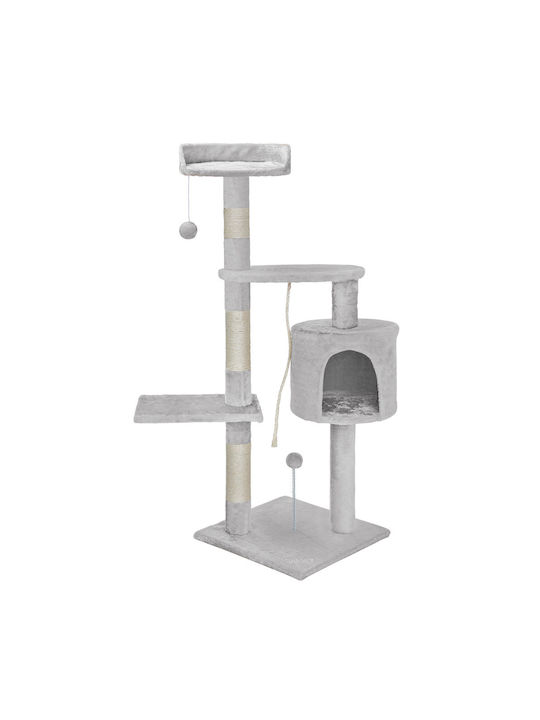 Bakaji Cat Scratching Post Gray 25x25x112cm