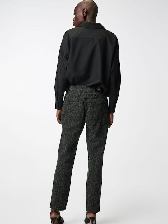 Women's Jean Pants in Loose Fit Gray