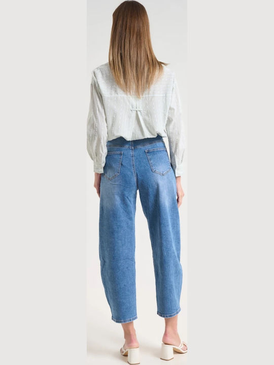 Damen Jeans Hosen in Ballon Bein Stil