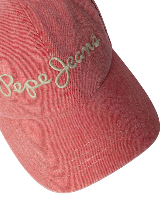 Pepe Jeans Kids' Hat Jockey Fabric Alix Red