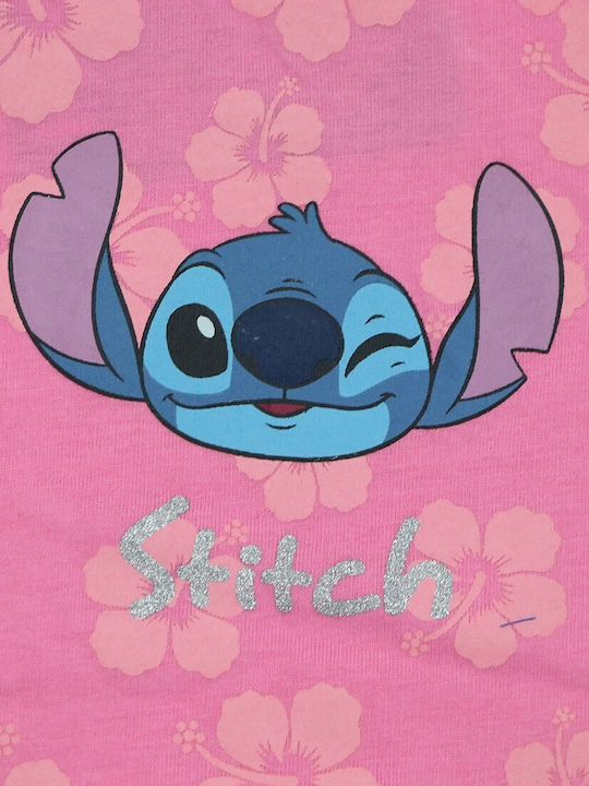 Disney Stitch Hibiskus Baby-Strampler Rosa