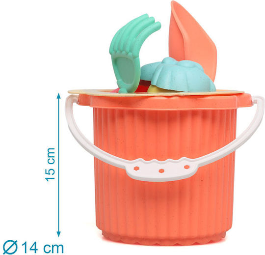 Kiokids Orange Beach Buckets Set 7 Pieces 6247