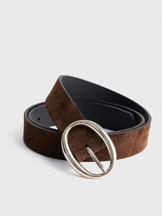 Leather Women's Belt Brown