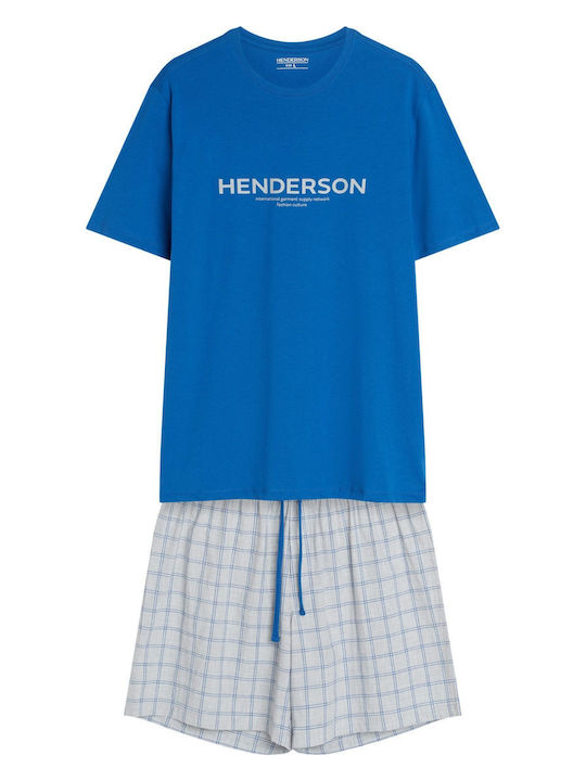 Henderson Καλοκαιρινή Ανδρική Πιτζάμα Μπλε