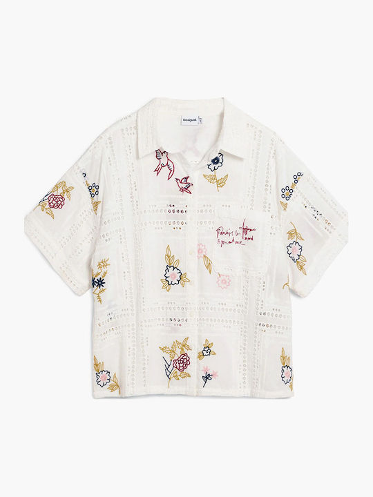 Short Sleeve Women's Shirt White