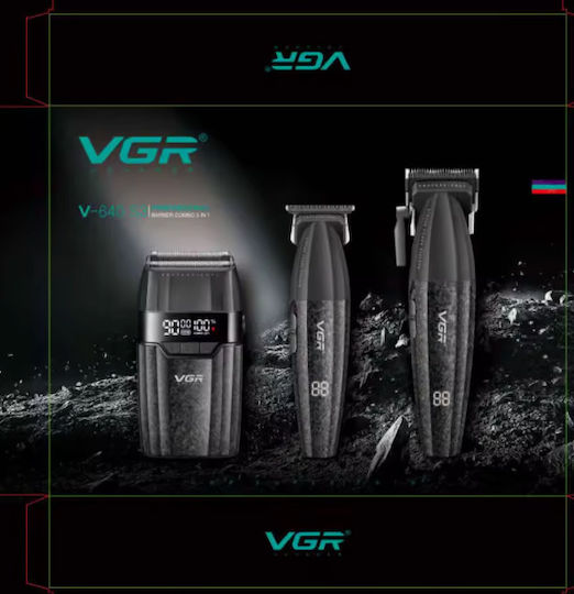 VGR Professional Rechargeable Hair Clipper Set Black V-640