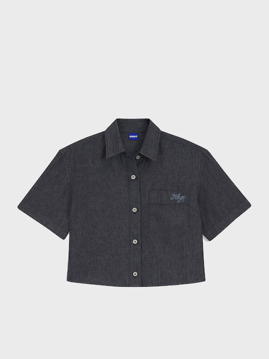 Short Sleeve Women's Shirt Blue