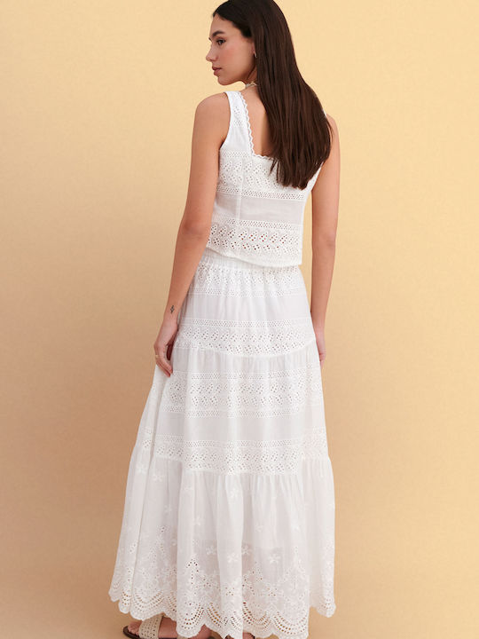 Maxi Skirt White