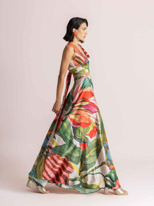 Maxi Skirt Floral Multicolour