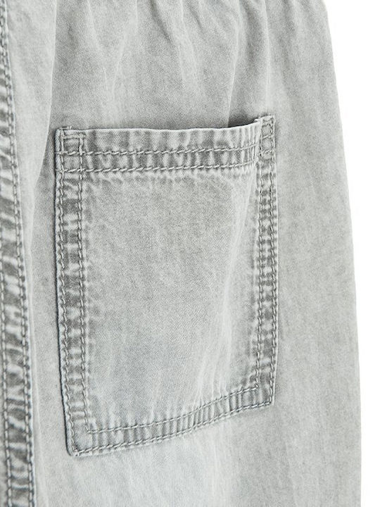 Kids Denim Grey Trousers