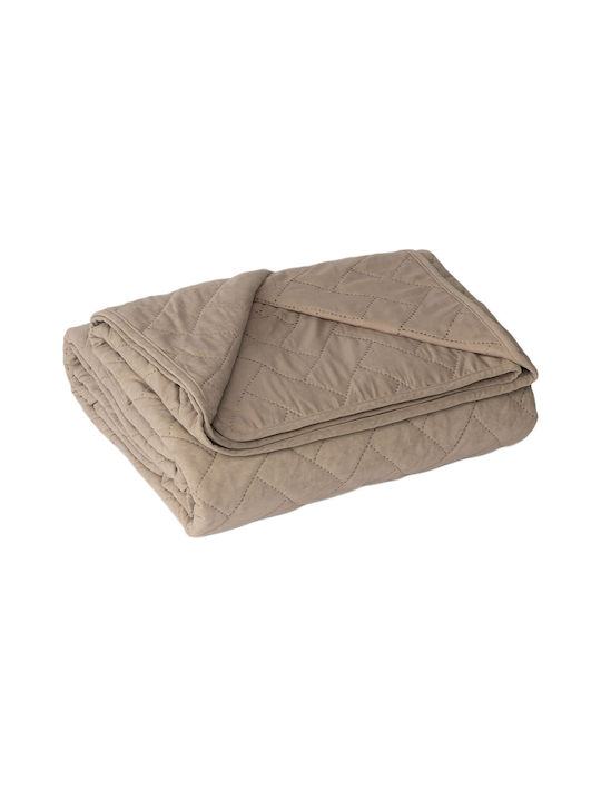 Dilios Set Tagesdecken Einzel Beige 160x220cm