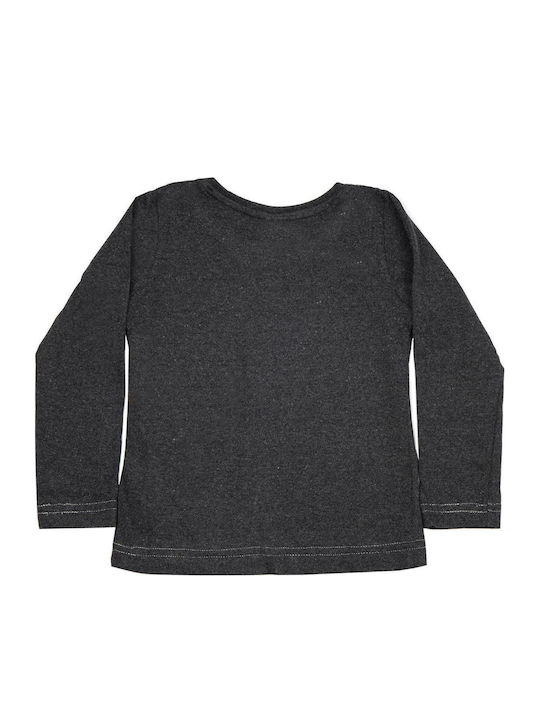 Kids Long-Sleeved Blouse Gray Minnie Mouse