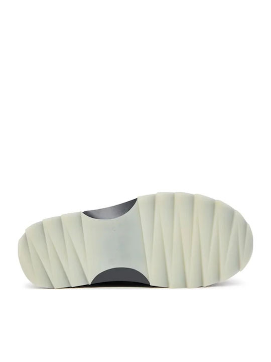 Leder Damen Stiefeletten Grau