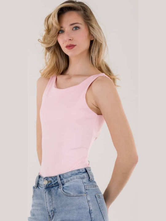 Damen-Bodysuit Ohne Ärmel Rosa 16728