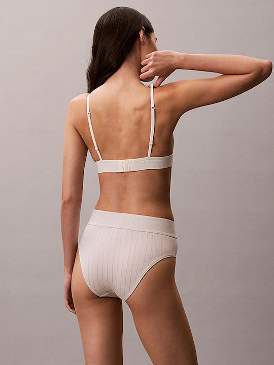 Women's Sports Bra White with Lining & Removable Padding