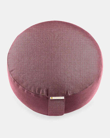 Lotuscrafts Meditation Pillow Lotus Aubergine Dimensions 31 × 15 Cm 1.5 Kg
