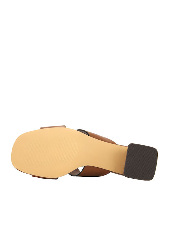 Leather Sandals Tabac Brown