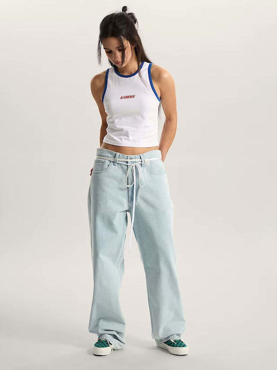 Women's Summer Crop Top Cotton Sleeveless White
