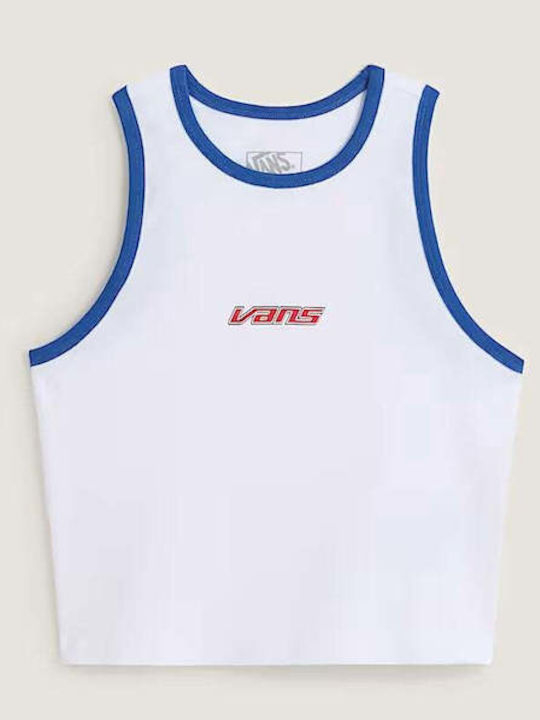 Women's Summer Crop Top Cotton Sleeveless White