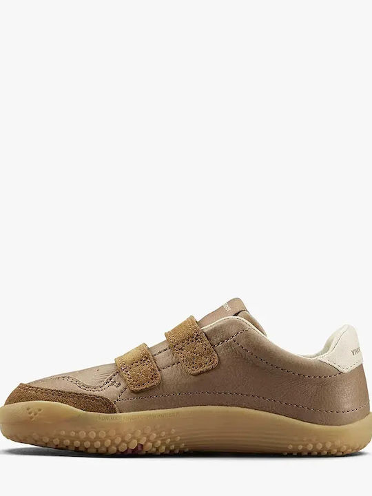 Παιδικά Sneakers με Σκρατς Καφέ