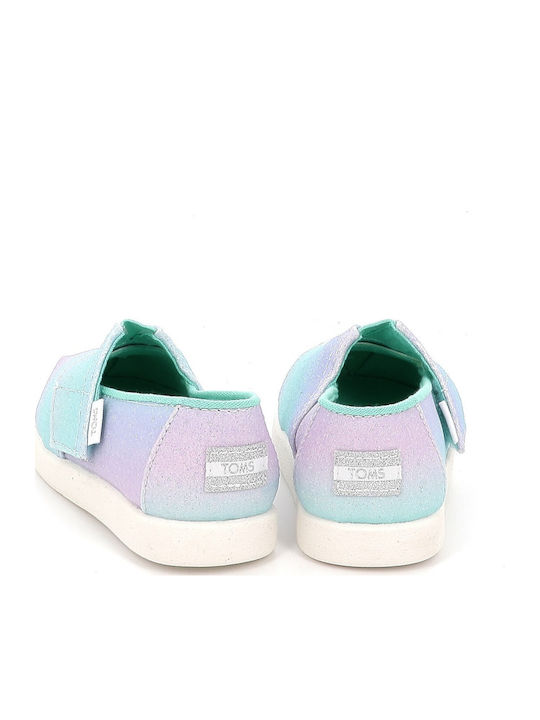 Kids Espadrilles with Hoop & Loop Closure Purple