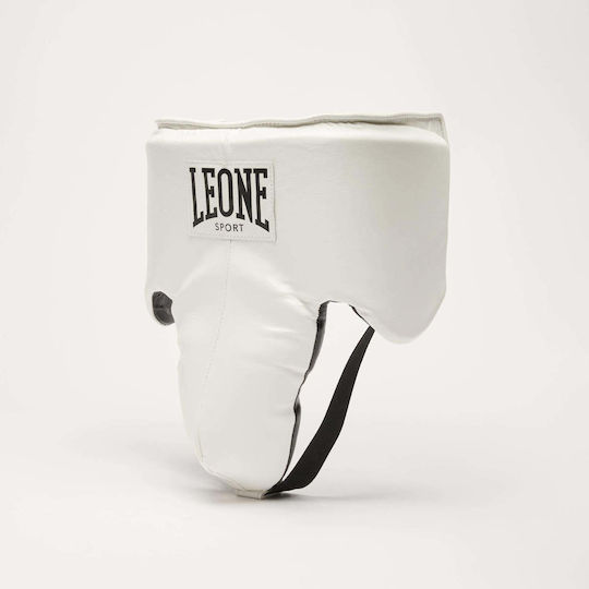 Leather Groin Protector Leone Sport Caligola Classico Pro Prc02 White