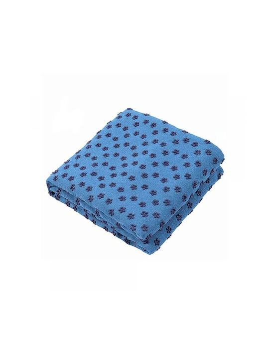 Yoga Towel Anti-Slip Dots Yoga Towel Blue XL 183x63cm