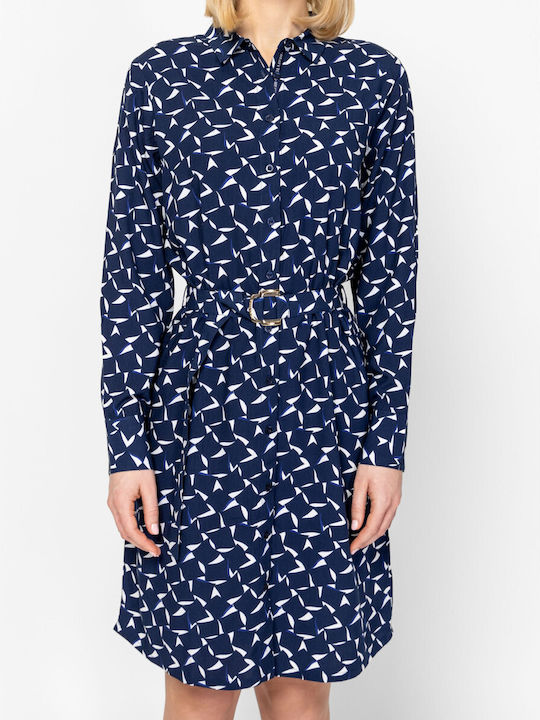 Mini Σεμιζιέ Φόρεμα Navy
