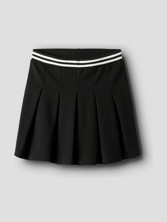 Kids Pleated Skirt Black